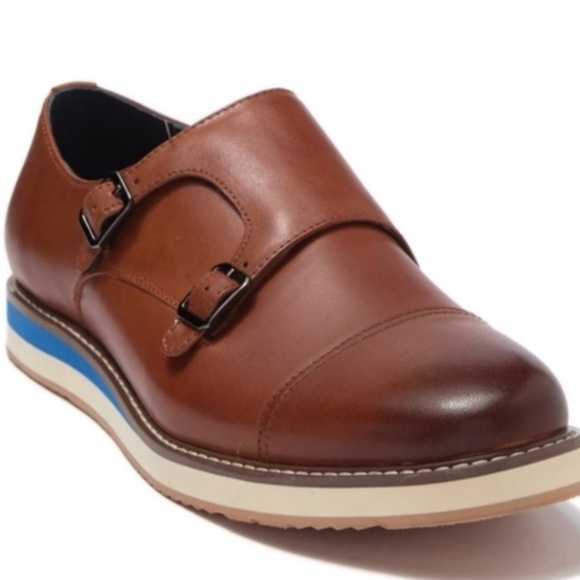 Robert Graham Dynasty Double Monk Leather Shoes - Picture 1 of 5